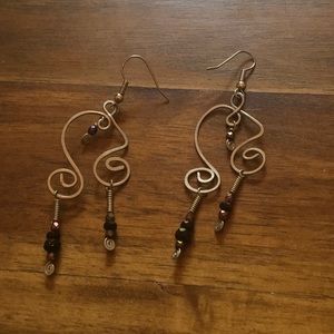 Wire & Bead Earrings